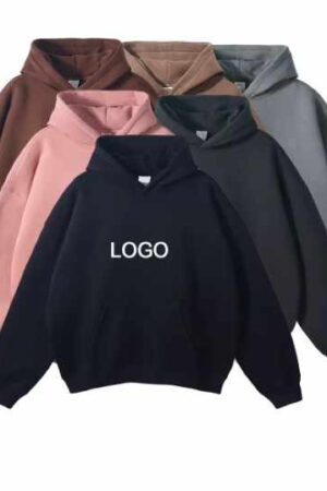 GCWAVE Embroidered Screen Puff Printing Plain Sweatshirts Sublimated Blank Custom Logo men’s hoodies & sweatshirts