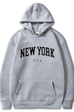 Mens New York Design Printed Hoodie GMC Premium