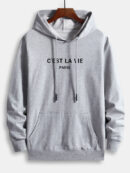 Letter Print Men's Hoodie | GMC Premium Winter Clothing