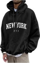 Men's Hoodie New York Letter Print – GMC Premium Quality & Style