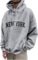 Men's Hoodie New York Letter Print – GMC Premium Quality & Style