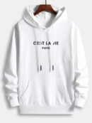 Letter Print Men's Hoodie | GMC Premium Winter Clothing