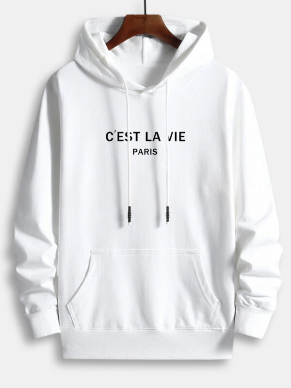 Letter Print Men's Hoodie | GMC Premium Winter Clothing