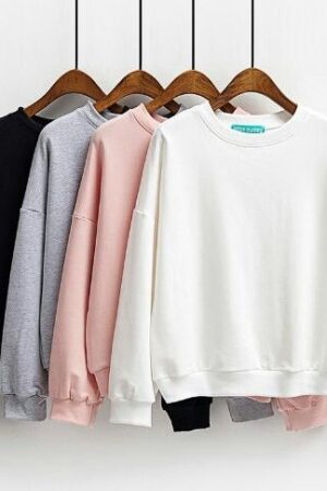 ALL Color Sweatshirt Drop Shoulder Solid Pullover GMC Premium