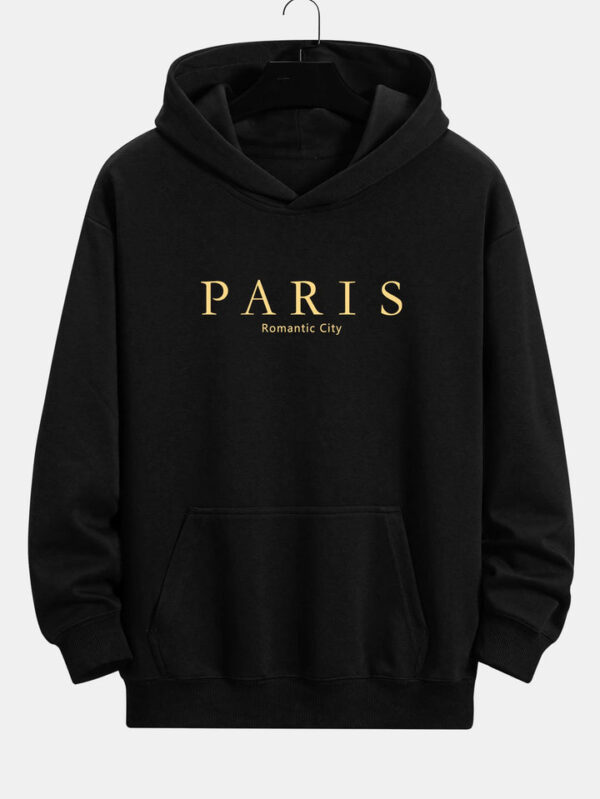 Paris Slogan Print Men's Hoodie | GMC |