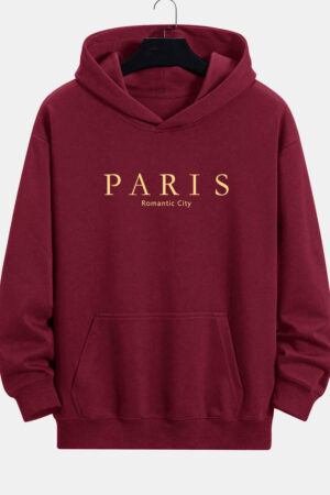 Paris Slogan Print Men's Hoodie | GMC |