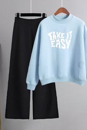 Take It Easy Printed Sweatshirt & Flapper | Stylish GMC Women’s Wear