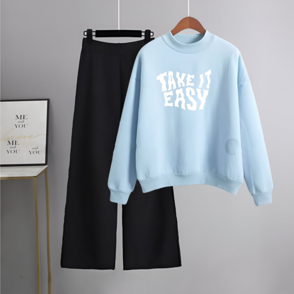 Take It Easy Printed Sweatshirt & Flapper | Stylish GMC Women’s Wear