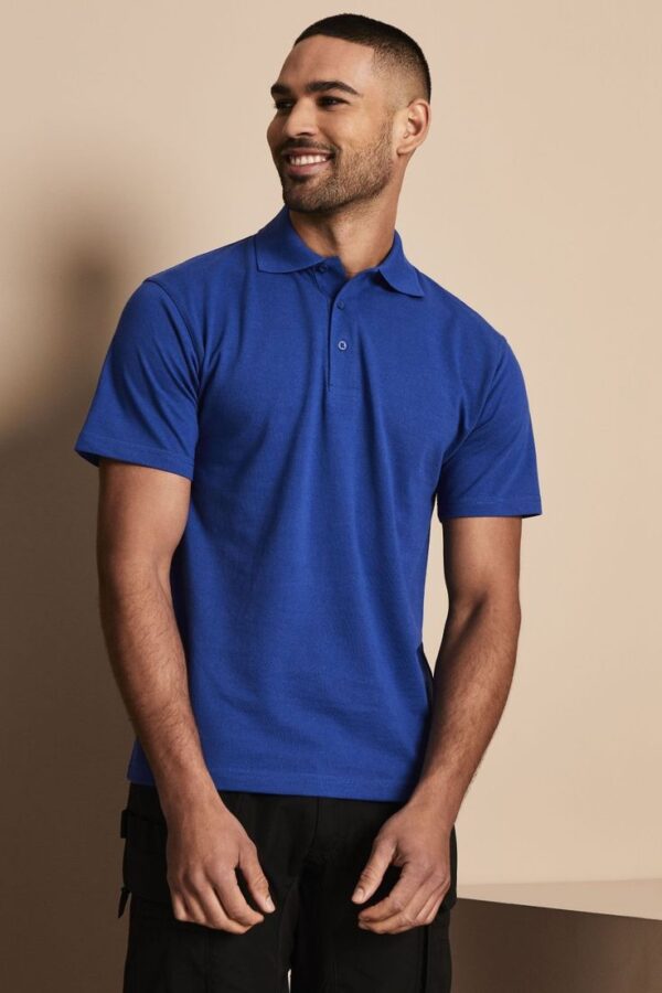 Cotton Knitted Polo Shirt in Royal Blue - GMC Premiums