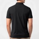 Cotton Knitted Button Polo Shirt in Black - GMC Premiums