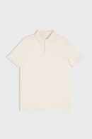 New Color Drop Cotton Knitted Polo Shirt in Sand