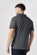 Cotton Knitted Polo Shirt in Charcoal - GMC Premiums