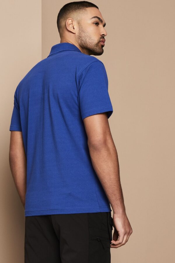 Cotton Knitted Polo Shirt in Royal Blue - GMC Premiums